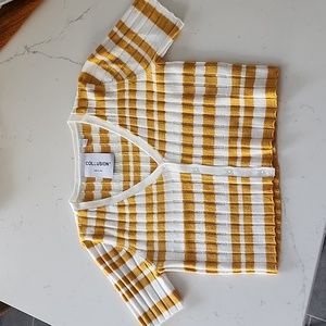 Collusion Women's Cropped Short Sleeve Cardigan - US 8/UK 12 - NWOT